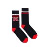 גרביים עם לוגו - שחור ואדום