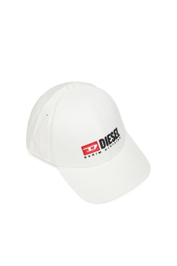 כובע מצחייה עם רקמת לוגו דויז'ן- לבן