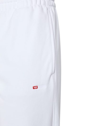 מכנסי טרנינג עם לוגו D רקום - לבן