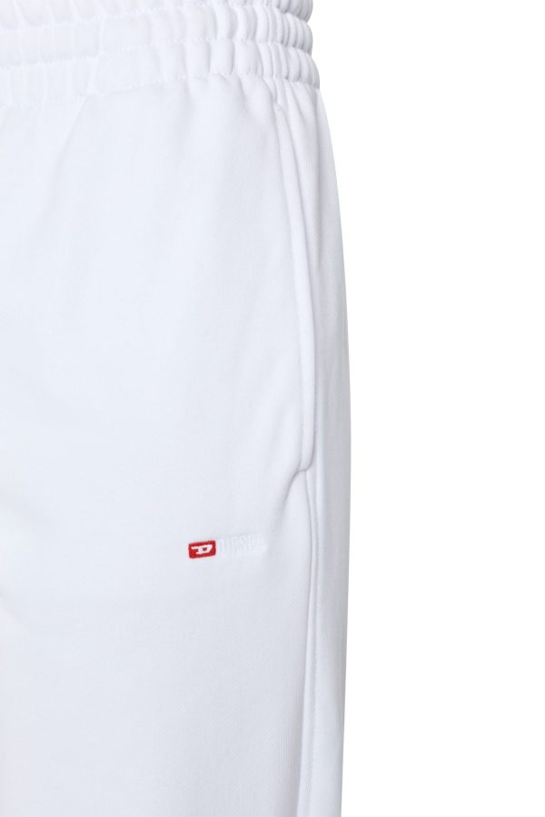 מכנסי טרנינג עם לוגו D רקום - לבן
