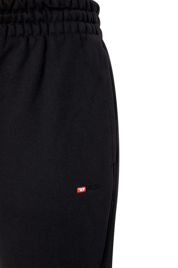 מכנסי טרנינג עם לוגו D רקום - שחור