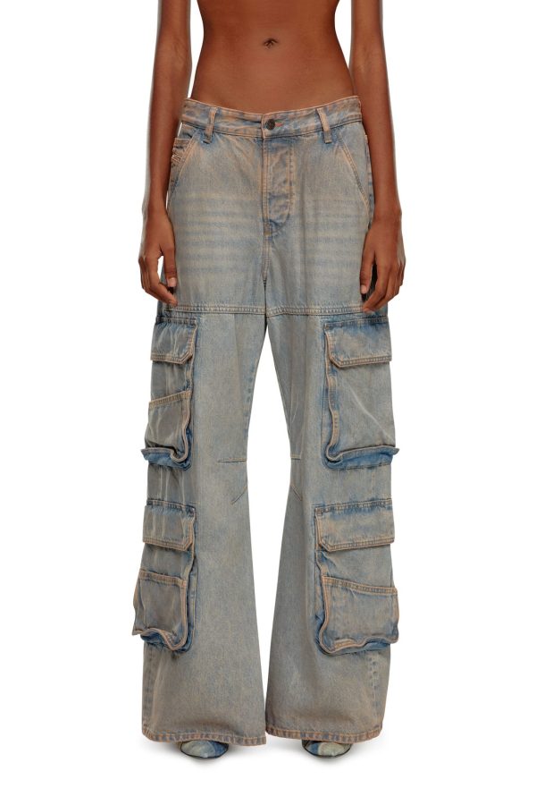 1996 - די סייר ג׳ינס דגמ״ח בגזרה ישרה ורחבה - כחול בהיר